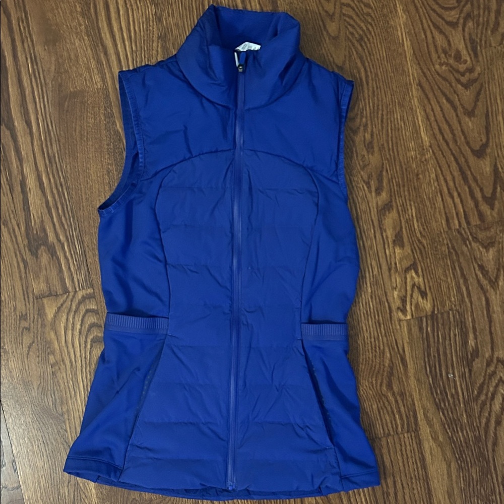 Women's Blue Sleeveless Jacket